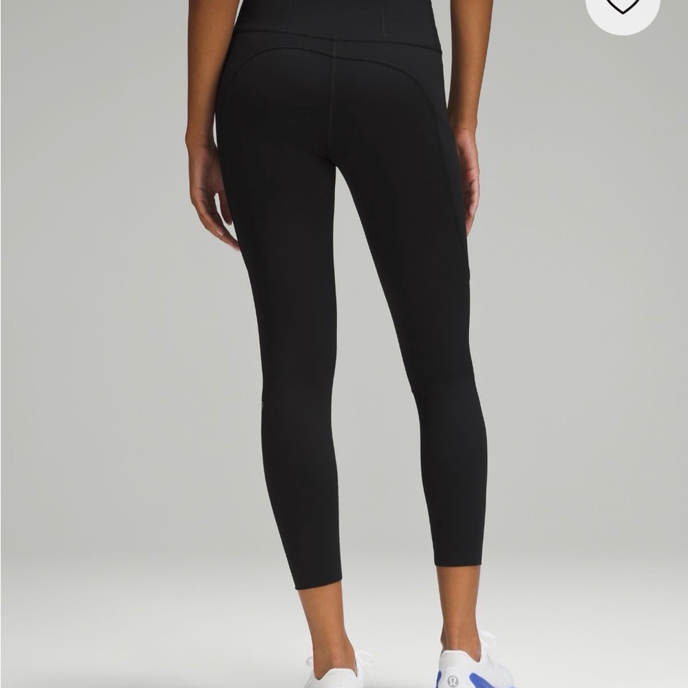 Lululemon Black Fast and Free 25 inch Leggings
